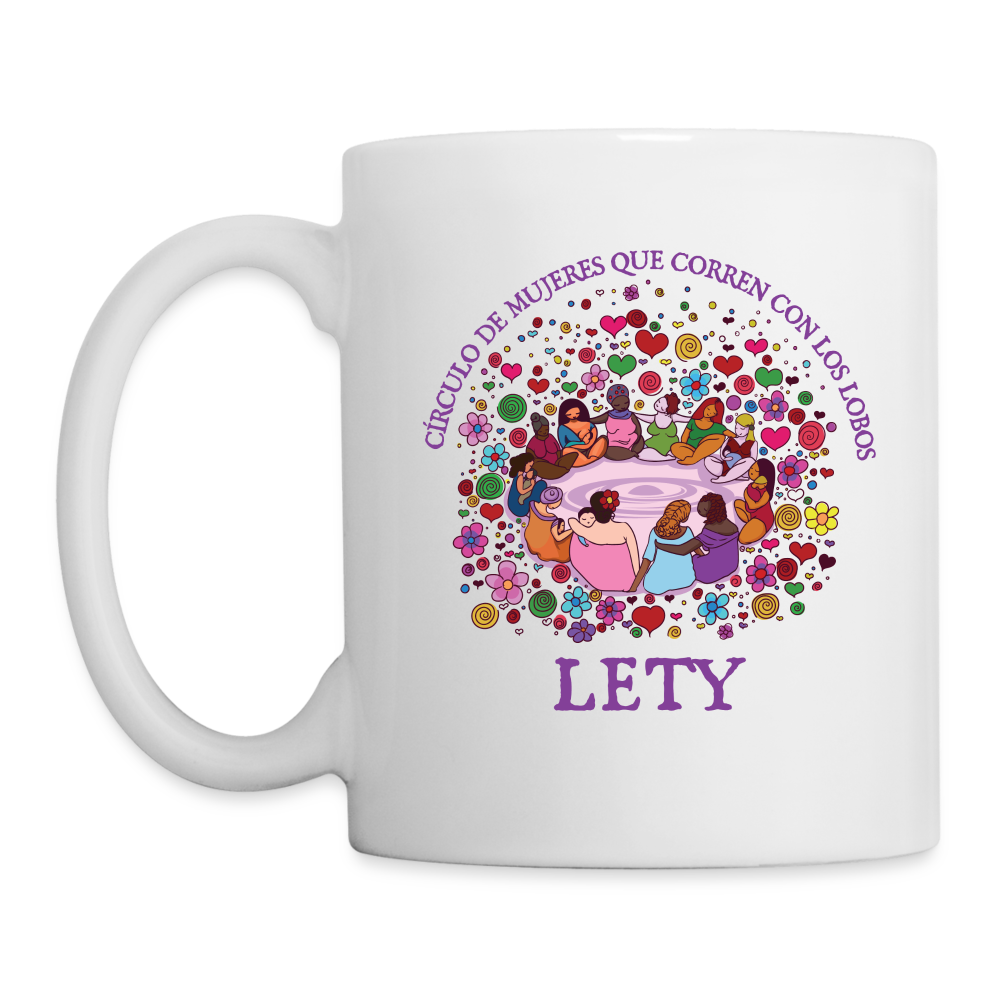 Circulo De Mujeres (Lety) Coffee/Tea Mug - white