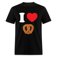 Load image into Gallery viewer, I Love Pretzel Unisex Classic T-Shirt - black
