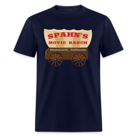Load image into Gallery viewer, Spahn&#39;s Movie Ranch Chatsworth California Unisex Classic T-Shirt - navy
