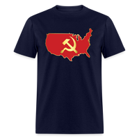 Load image into Gallery viewer, American Communism Unisex Classic T-Shirt - navy
