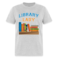 Load image into Gallery viewer, Library Lady Unisex Classic T-Shirt - heather gray
