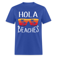 Load image into Gallery viewer, Hola Beaches Unisex Classic T-Shirt - royal blue

