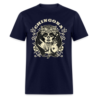 Load image into Gallery viewer, Chingona With Gun Unisex Classic T-Shirt - navy
